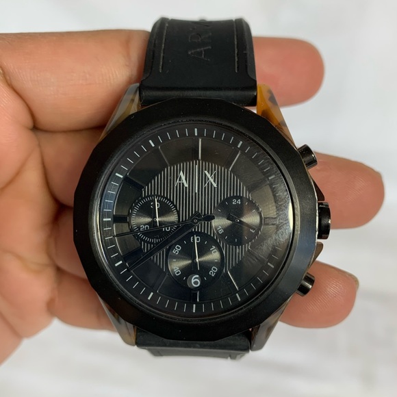 Armani Exchange Homme Ax2610 Black Silicone Watch - Picture 8 of 10